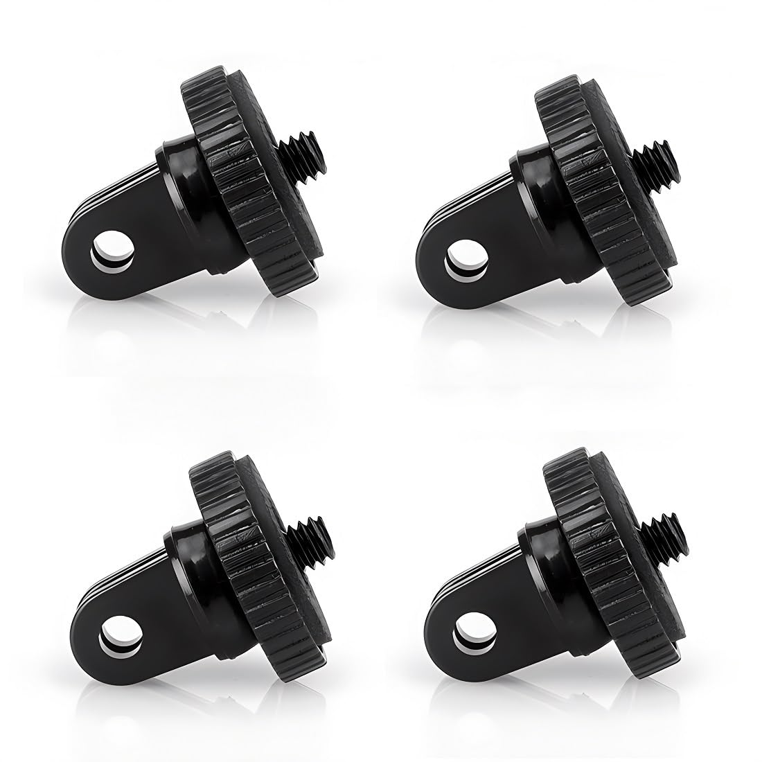 Dreneco 4 Pack Tripod Mount Adapter, Camera Mount Adapter, 1/4” -20 Tripod Adapter Compatible with Gopro Hero Action Cameras
