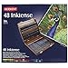 Derwent Inktense Pencils 48 Wooden Box, Set of 48, Premium 4mm Round Core, Firm, Watersoluble, Ideal for Watercolor, Drawing, Coloring and Painting on Paper and Fabric, Professional Quality (2300151)