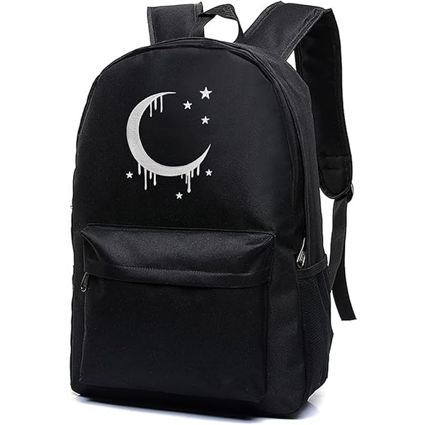 Amazon.com: Moon Gothic Backpack Classic Canvas Goth Backpack for