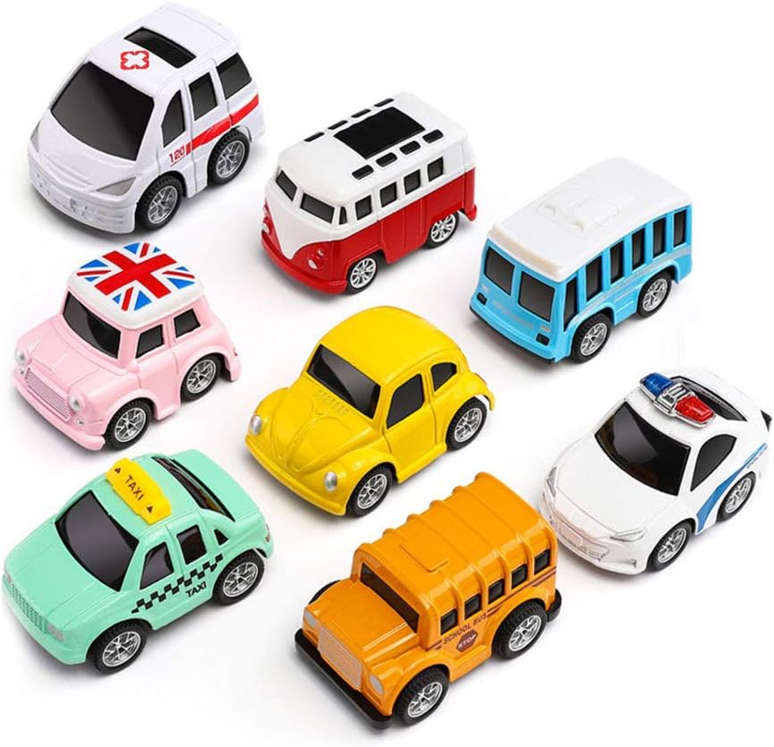 Blanketswarm Pull Back Vehicles,8 pack Macaron color Alloy Vehicles Truck Mini Car Toy For Kids Toddlers Boys(Random Color)