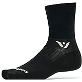 Swiftwick ASPIRE FOUR Trail Running, Cycling Crew Socks, Firm Compression Fit
