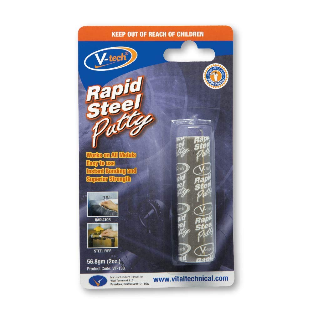 V-Tech VT-138 Rapid Steel Reinforeced Epoxy Putty For All Metals : 56.8gm