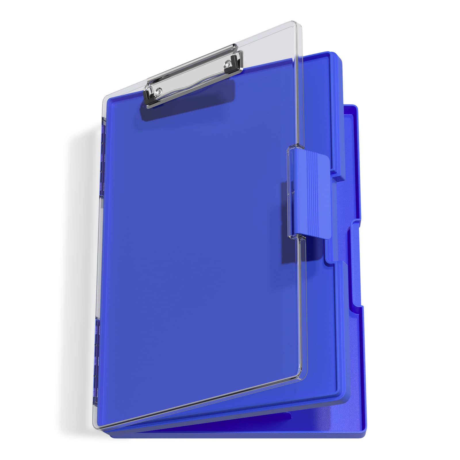 Hnogri Clipboard with Storage, Folder Nursing Clipboards Side Opening, Heavy Duty Clipboard with Dual Compartment Storage Box, Smooth Writing for Work, Office Supplies, School Supplies(Blue) — image 1