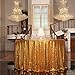 PartyDelight Sequin Tablecloth, Christmas Tree Skirt, Round, 50