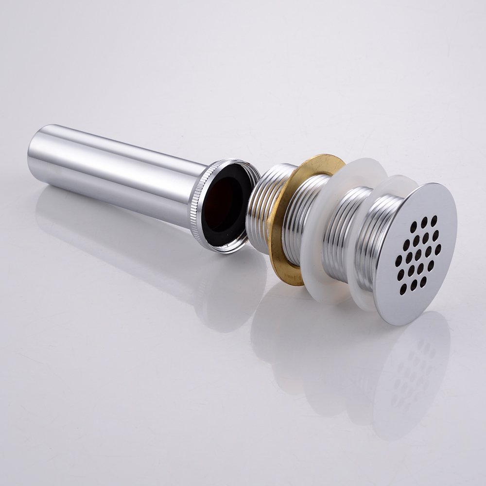 KES Commercial Perforated Grid Strainer Drain Brass Stopper with Tail