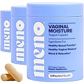 O Positiv MENO Vaginal Moisture Support Capsules – OBGYN-Formulated to Support Healthy Vaginal Moisture, Mood & Relaxation – Hormone-Free with Maca & Fenugreek Seed – 30 Servings (Pack of 3)