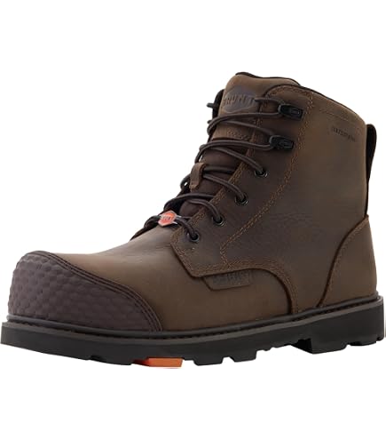 Brunt Perkins Boots Mens Sz 11 Hard Comp Toe Brown Leather Waterproof Safety BRUNT Men main image 3