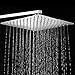 ShowerHead RainfallHigh Pressure Large Square Rain Shower Head Stainless Steel Celling Fixed Mounted Joint Chrome Showerhead - Relaxing and Enjoyable the Shower Experience (8 inchs showerhead)
