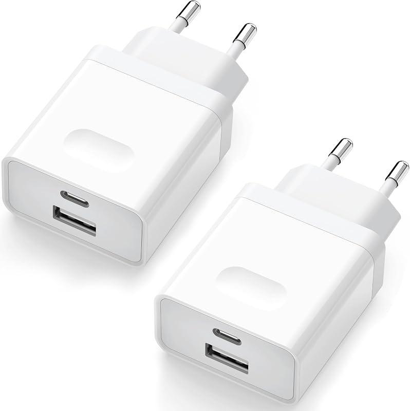 USB C Ladegerät, USBC Adapter Netzteil 20W for iPhone 16 15 14 13 12 11 Pro Max SE XS XR 8 Plus, Galaxy S23/S22/S21, Netzstecker USB Stecker Mehrfach Charger Handy Ladestecker Wufuera — Foto 1 von 7