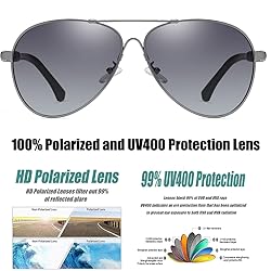 RCXKOOM Polarized Aviator Sunglasses for Mens