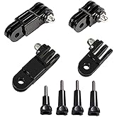 OctinPris 3-Way Adjustable Extension Pivot Arm Adapter Set- Long & Short Straight Joints Connector Convertor 35mm/50mm (2X Sa