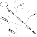 BRITECO 500 PCS Eyeglass Repair Tool Set, Screws Nose Pads Screwdriver Tweezers view 4