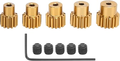 VGEBY 5pcs 3.175mm Shaft Pinion Gear Set 12T-16T for 1/10 RC Car Motor Upgrade