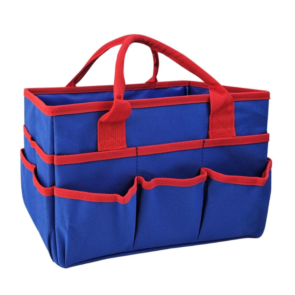 Oaygat Desktop Storage Tote Bag Art Tool Organizer Carrier Stationery Organizer Bag Desktop File Folder Tote Art Craft Supplies Storage Foldable Teacher Tool Carrier Office Desk Craft Tote Bags