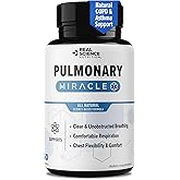 Pulmonary Miracle COPD Relief and Lung Detox Capsules to Clear Lungs & Aid Breathing - Lung Support Supplement with Vinitrox & GABA for Long-Term Cough & Respiratory Relief, 60 Caps