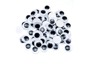 100pcs Mixed Wiggle Eyes Self Adhesive Googly Eyes DIY Scrapbooking Craft Toy Accessories 15mm Fashion