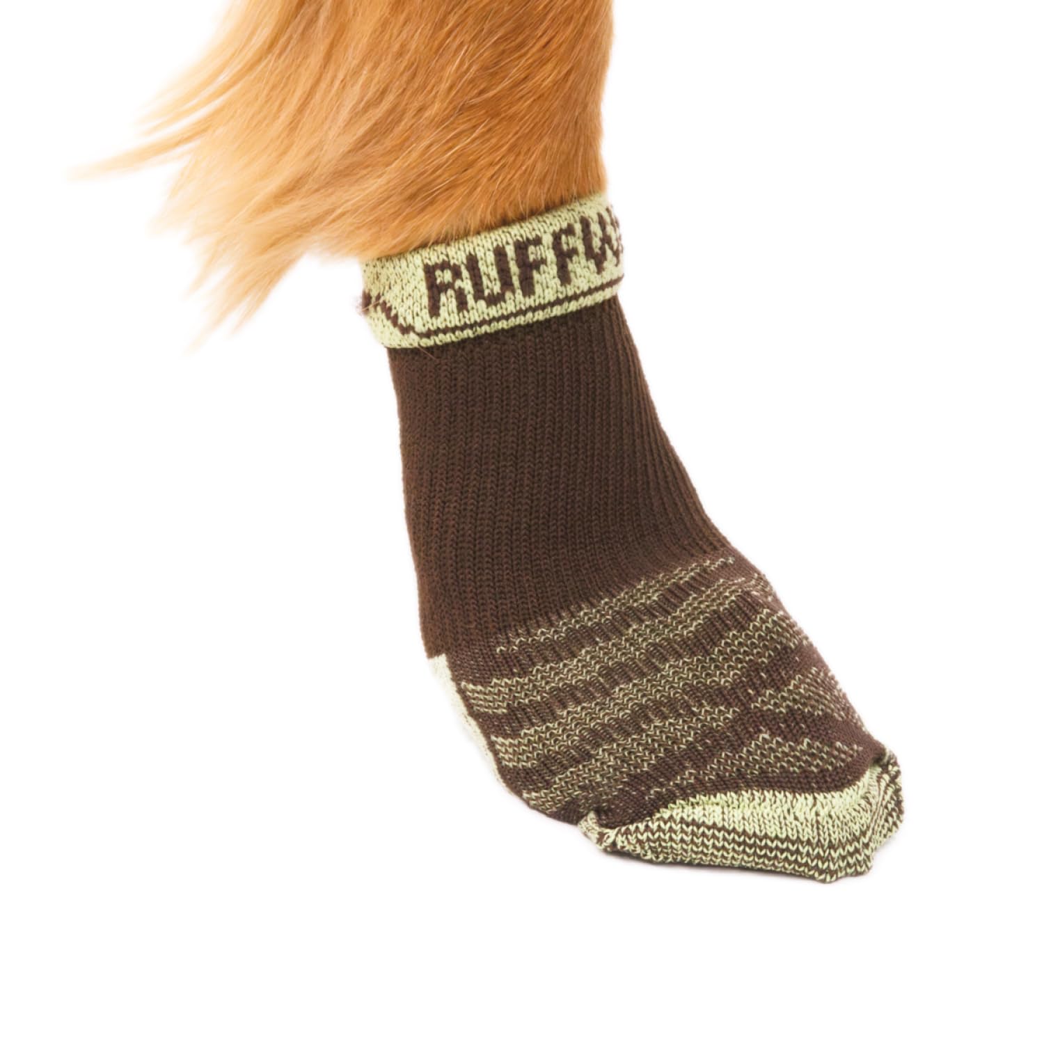 Ruffwear Bark'n Boot Socks for Dogs, X-Large Dog Socks for under Dog Shoes & Dog Boots, Set of 4 Comfortable, Quick-Drying & Reinforced Dog Walking Socks, Size XL, Earth Brown
