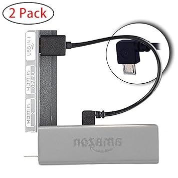 Mini Netzkabel für Fire TV Stick, TengKo Micro USB Kabel Mini Netzkabel Ladekabel für Fire TV Stick, Chromecast, Roku, Powers