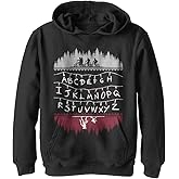 Netflix unisex-child Stranger Things Alphabet Lights Youth Pullover Hoodie