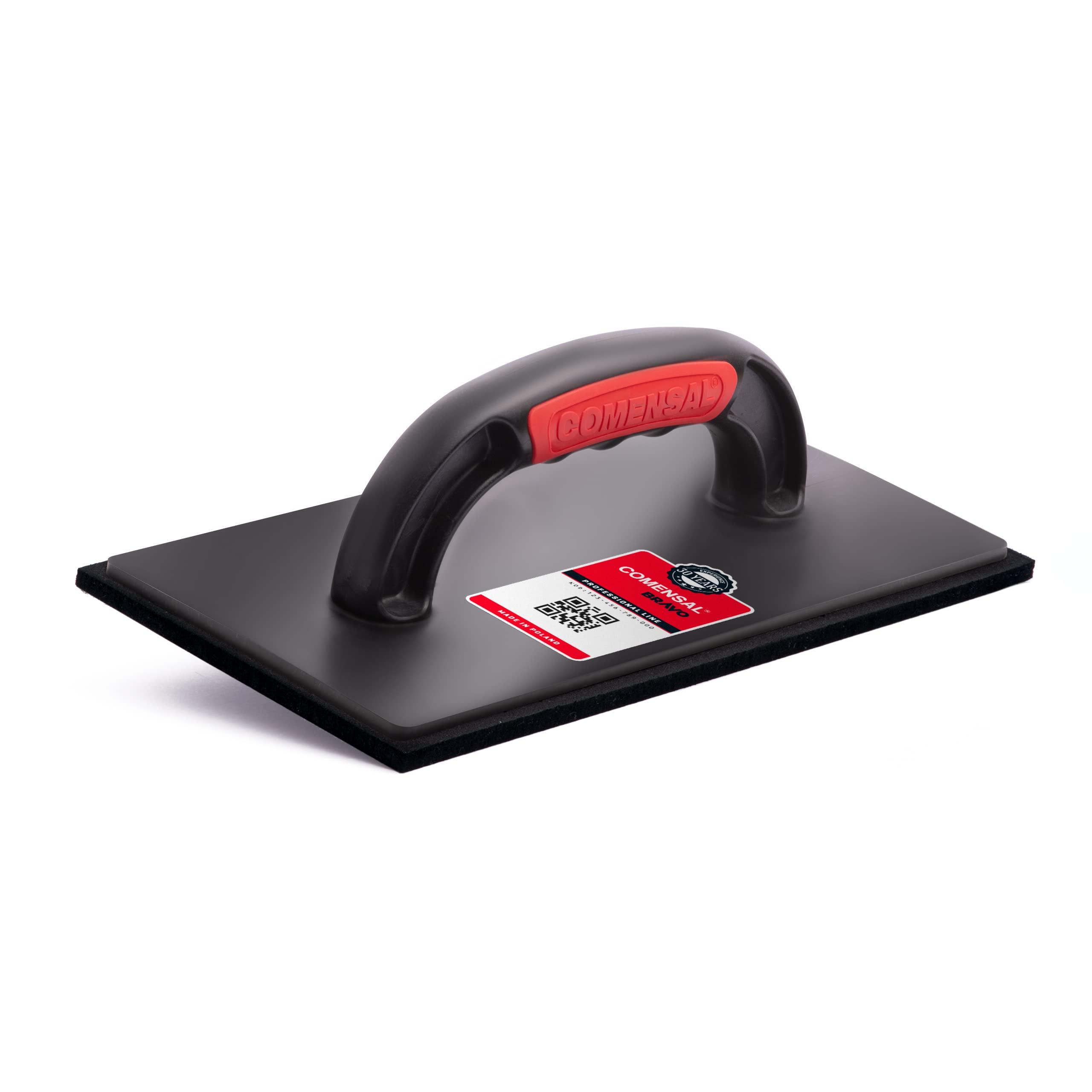 COMENSAL® Grouting Float - Grout Float with Dense Soft Rubber - Grouting Trowel - Grouting Tool - Tiling Tool - Made in EU - 11 x 5.5 Inch (280 x 140 mm)