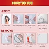 Ainiv 2-Packs 6pcs Medium Adhesive Hooks Damage-Free Wall Door Hooks 1.5kg view 4