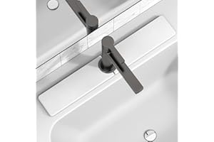 Yinoos 23.6" x 3.9" Stone Faucet Mat for Kitchen Sink, Quick Drying Diatomite Sink Tray, Faucet Sink Splash Guard for Prevents Moisture Buildup (White)