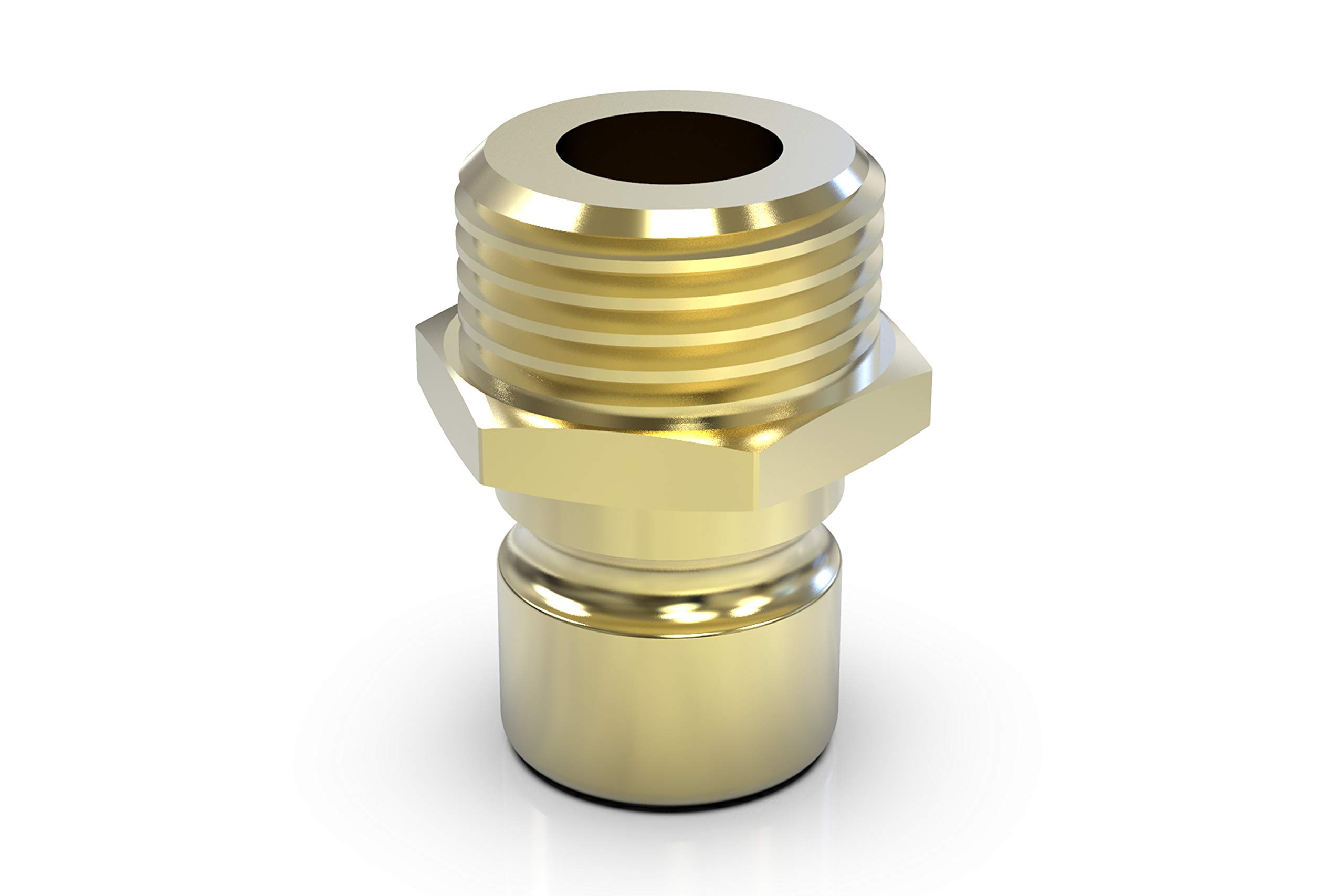 ABA Beul 10081.004.2 Threaded Plug with Male Thread G 1/2 for Water Plug Coupling System 3/4 Brass