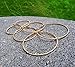 Silver And Gold Plate Hoop Earrings Set For Women Teen Jewelry Diamond Cut 3 Pairs Gold And Luster