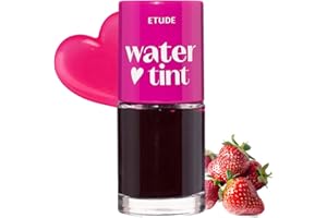 ETUDE Dear Darling Water Tint # Strawberry Ade (21AD) | Bright Vivid Color Lip Tint with Moisturizing Pomegranate & Grapefrui