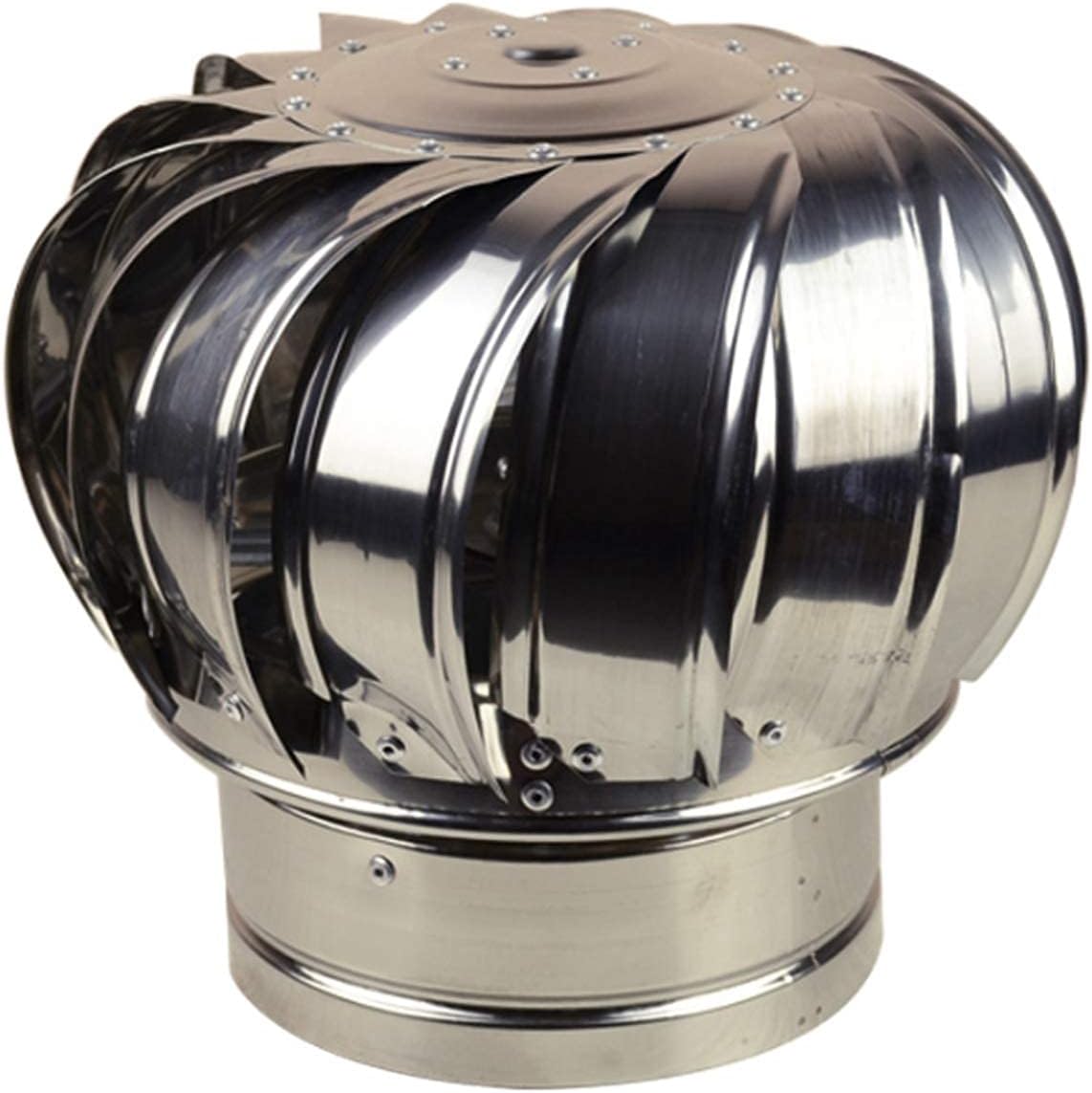 Chimney Spinner Cowl, Vent Cowl Cap, Stainless Steel Spinner Anti Downdraught Chimney Cowl