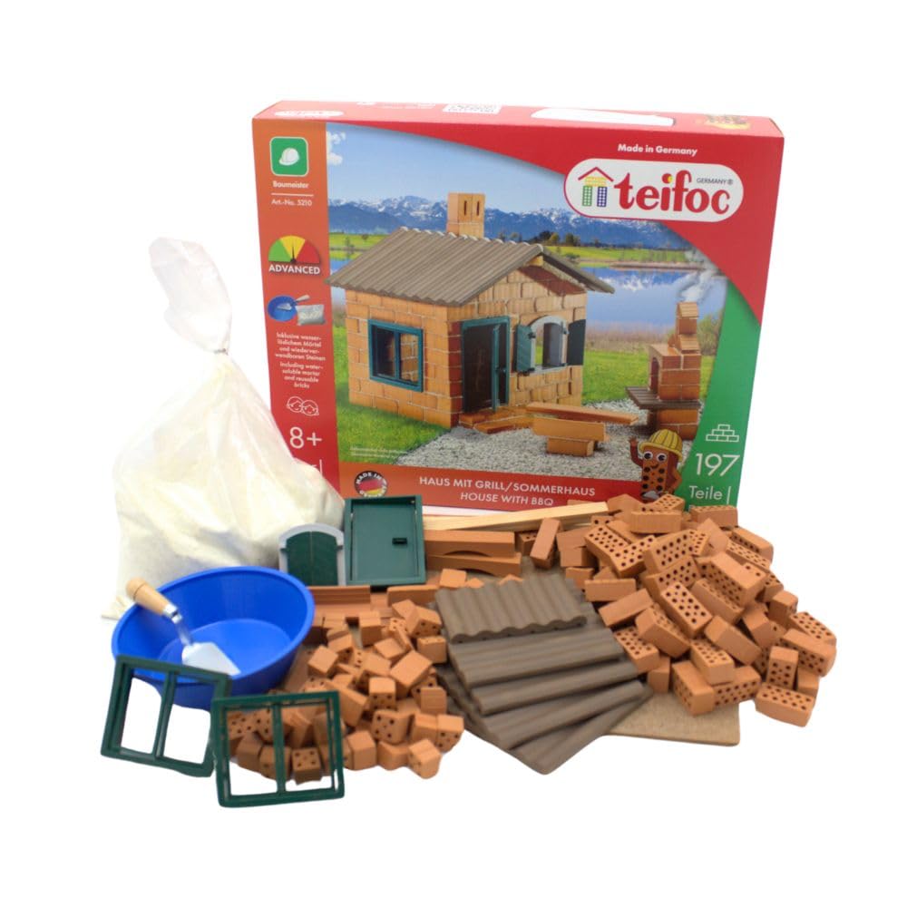 Building set - house with bbq - 185 pieces