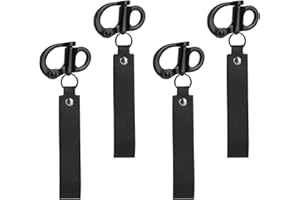 Black Quick Release Clips, Firefighter Mask Quick Release Shackle with Handle Multifunctional Stainless Steel Snap Shackle La