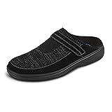 Orthofeet Men's Orthopedic Black Stretch Knit