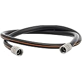 Giraffe Tools Garden Hose 5ft x 5/8", Custom Length, Heavy Duty, No Kink, Flexible, Rubber Garden Hose, Leakproof Water Hose, 5ft Female to Female Hose, 600 Burst PSI