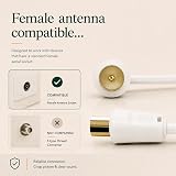 Cable Mountain 1m Right Angle TV Aerial Coaxial Cable 75 Ohm Gold Plated view 3