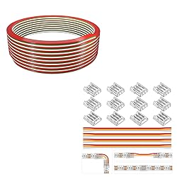 BTF-LIGHTING 3 Pin 10mm 0.39in Width Transparent