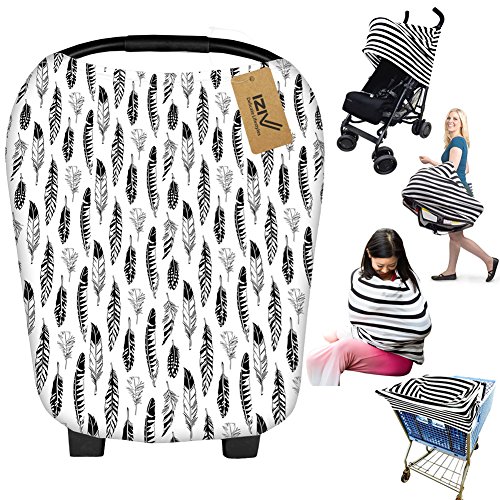 iZiv-Ultrasoft-4-in-1-Multi-use-Baby-Stretchy-Cover-Car-Seat-CanopyNursing-CoverShopping-Cart-CoverInfinity-Scarf-Perfect-Gift-for-Baby-Color-4 iZiv-Ultrasoft-4-in-1-Multi-use-Baby-Stretchy-Cover-Car-Seat-CanopyNursing-CoverShopping-Cart-CoverInfinity-Scarf-Perfect-Gift-for-Baby-Color-4