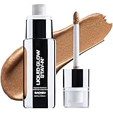 Sacheu Liquid Glow STAY-N Liquid Highlighter & Illuminator Makeup — 30ml Long Lasting Luminous Glow Lightweight Dewy Finish, Golden Hour