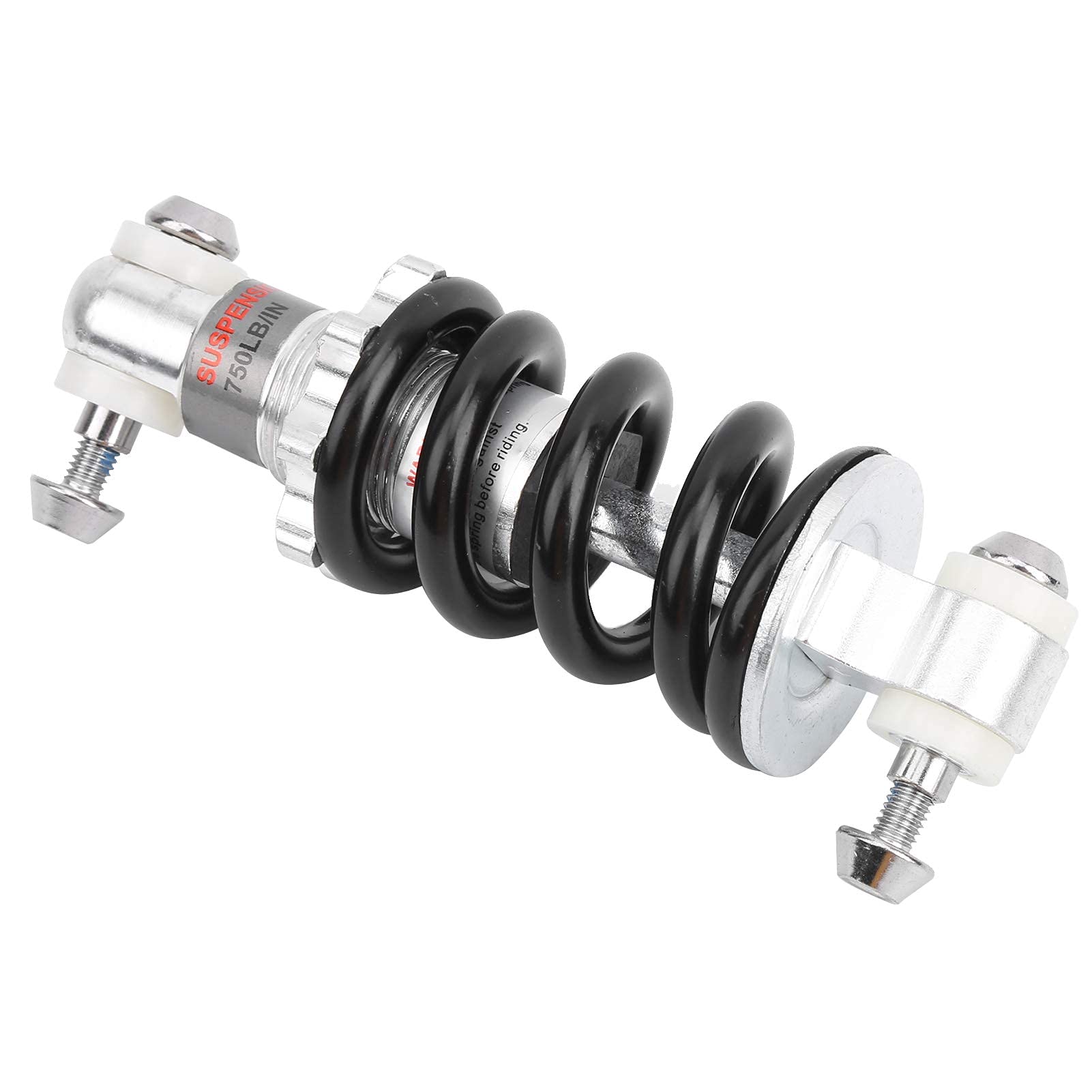 Alomejor Motorcycle Suspension Strut Bicycle Shock Struts Mountain Bike Coil Spring Shocks Absorber Suspension Damper(150MMx750LBS)