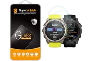 Supershieldz (3 Pack) Designed for Garmin Fenix 8 (Solar/Amoled) 51mm / Garmin Fenix 7X/7X Pro (Solar/Sapphire Solar) / Epix Pro (51mm) Tempered Glass Screen Protector, Anti Scratch, Bubble Free