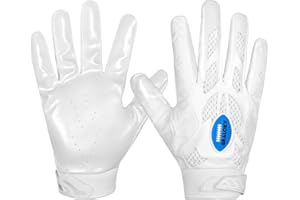 Graloky Football Gloves, Youth Football Gloves, Silicone Sticky Grip Football Gloves Men Women, Adult Football Gloves, Kids Football Gloves for Boys Girls, Football Receiver Gloves