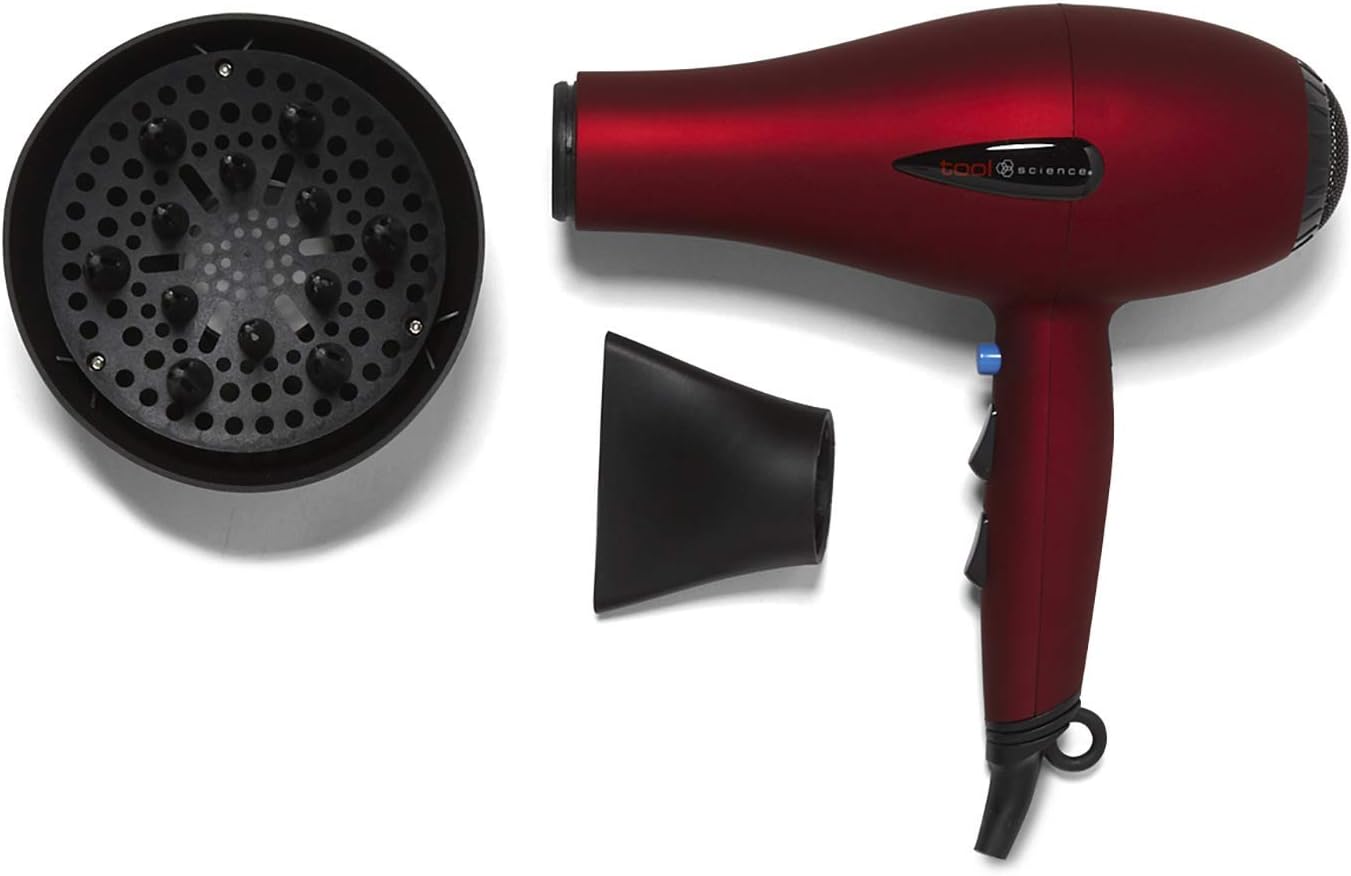 Tool Science Professional Nano Silver Ionic Hair Dryer, 1875 Watts