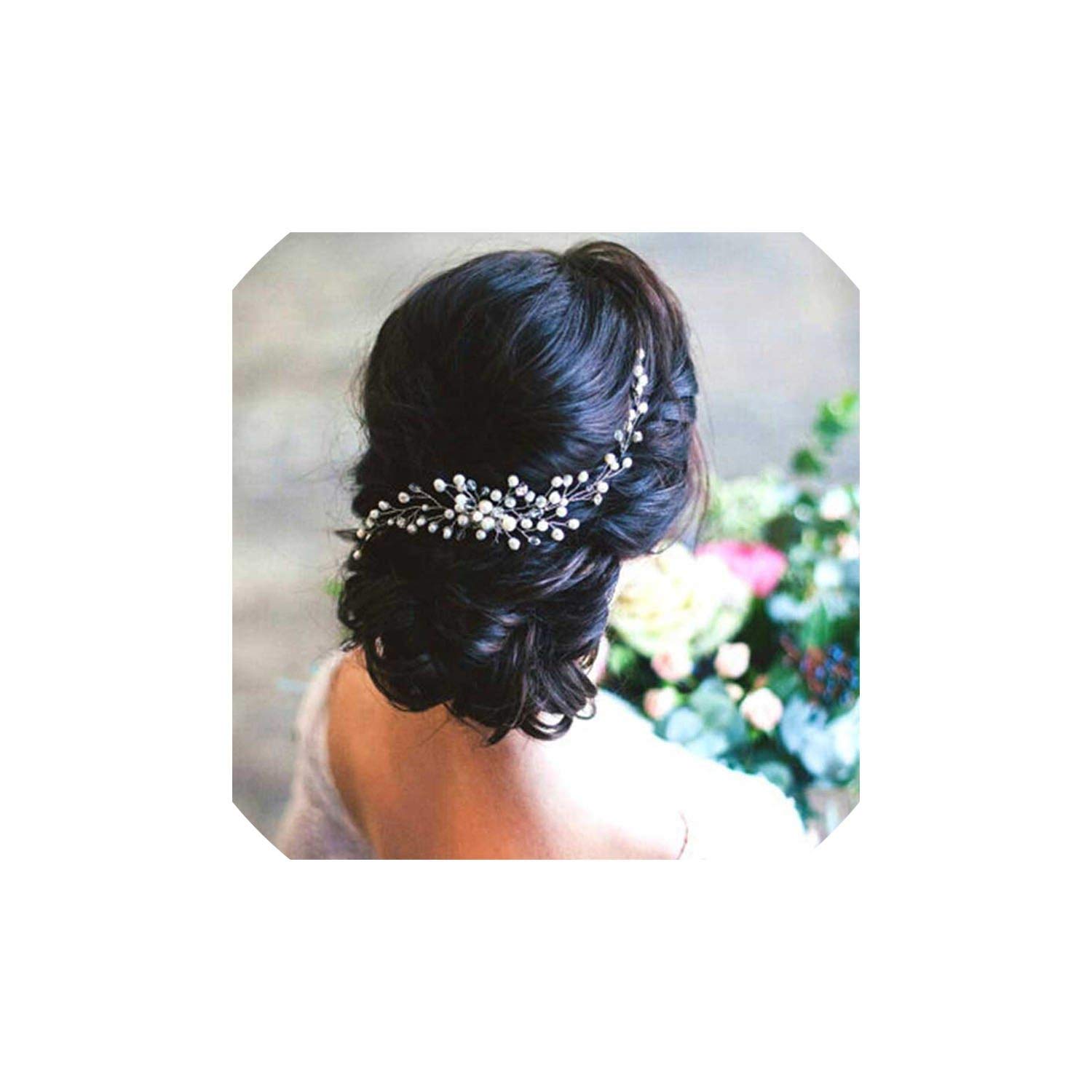 Amazon Com Bride Wedding Hair Accessories Crystal Pearl Hair