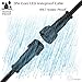 VIMVIP® Male Female Plug 2 Pin LED Waterproof Connector Cable Black 5Pair 10Pieces