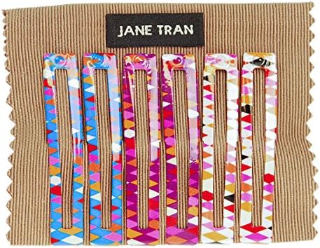 Jane Tran Harlequin Print Square Clip Set
