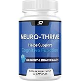 Neuro Thrive Brain Supplement, Neuro Thrive for Memory Formula, Neuro-Thrive PQQ to Reduce The Negative Effects of Brain Fog,