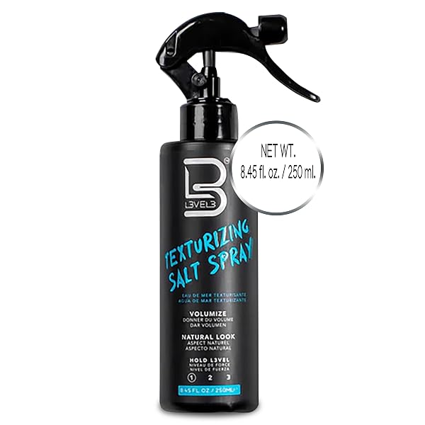 L3 LEVEL 3 SEA SALT TEXTURIZING SPRAY – CREATES BEACHY WAVES AND TEXTURE – CASUAL HAIR FINISH (8.45 FL OZ)