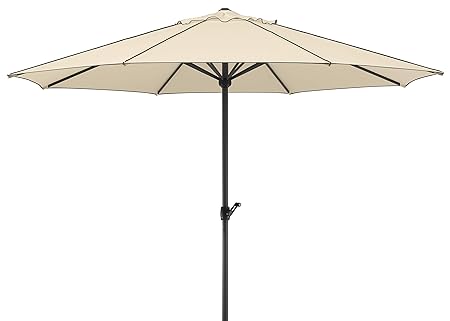 Schneider Sonnenschirm Adria, natur, ca. 350 cm Ø, 8-teilig, rund