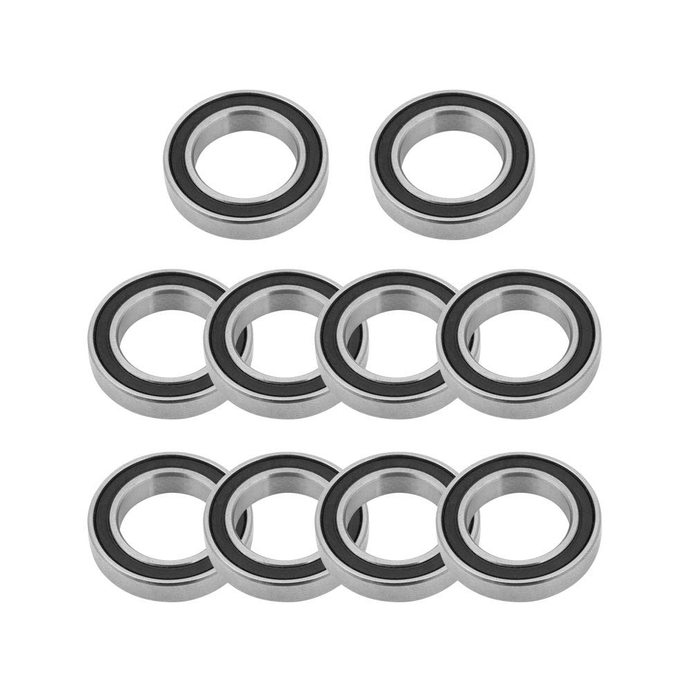 10pcs 6805-2RS 15mm x 24mm x 5mm Deep Groove Rubber Ball Bearings Waterproof