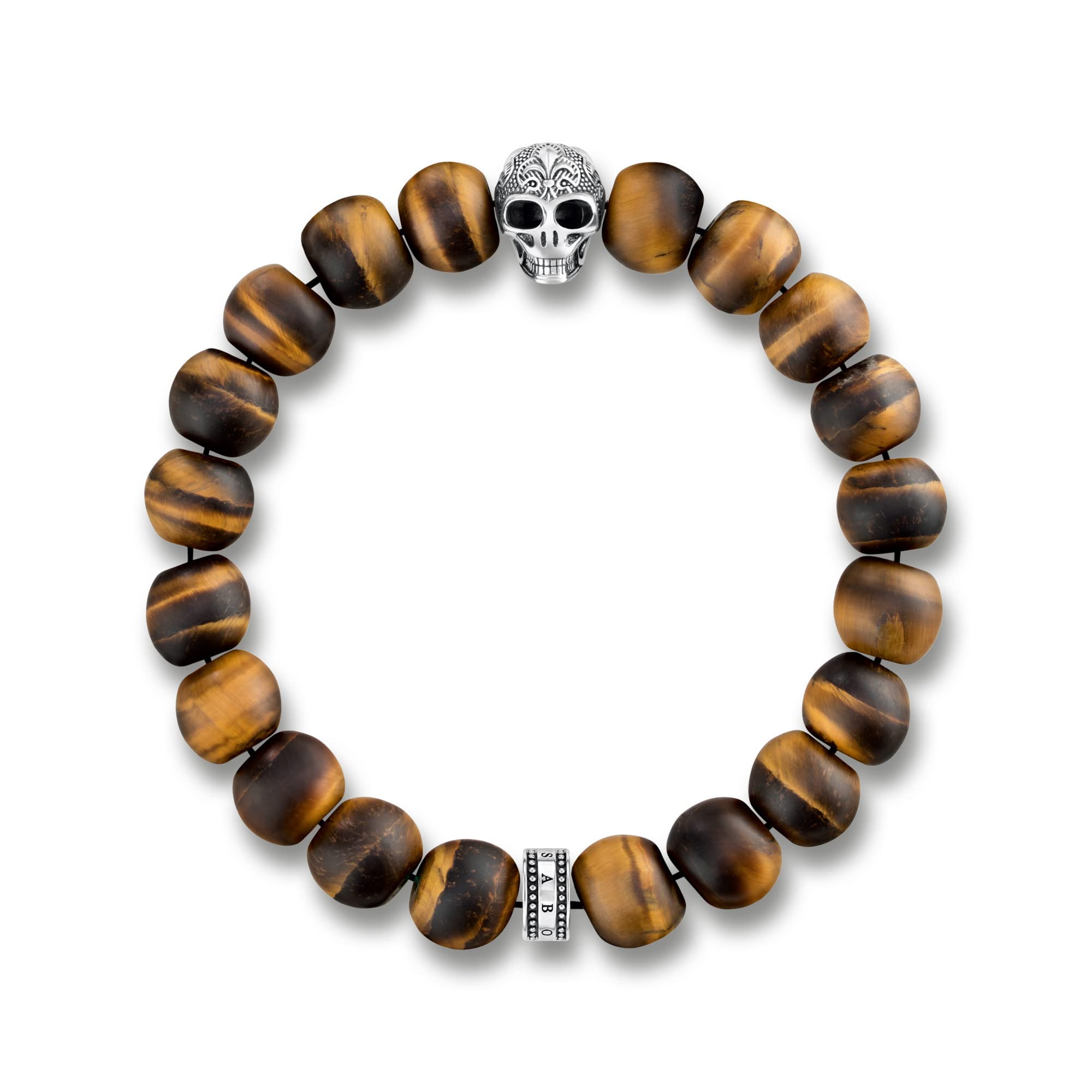 Thomas Sabo Men Silver Stretch Bracelet - A1701-826-2-L16